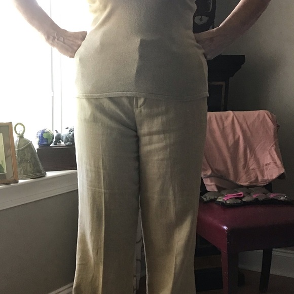 Ralph Lauren Linen Pants& Matching Sleeveless Top - Picture 12 of 13